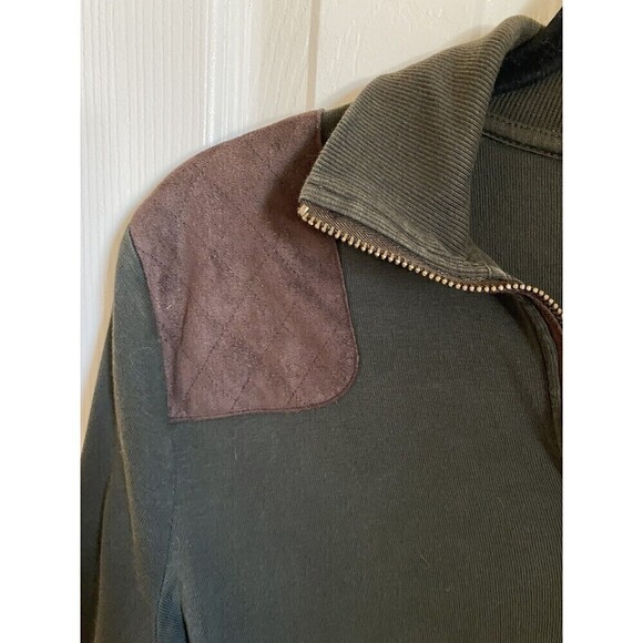 CHAPS Pullover Long Sleeve 1/4 Zip Shirt. Sz. PL Green - Picture 3 of 4